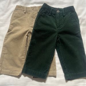 NWT TODDLER BOYS CHAPS CORDUROY PANTS SET 18M